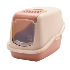 Maison de toilette pour chat coloris champagne Savic Nestor - 56 x 39 x 38,5 cm