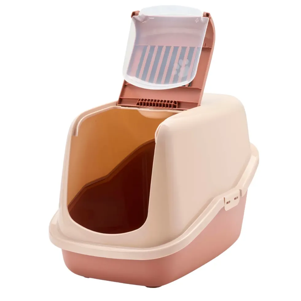 Maison de toilette pour chat coloris champagne Savic Nestor - 56 x 39 x 38,5 cm