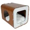 Maison pour chat coloris blanc Europet - 33,5 x 40 x 34 cm