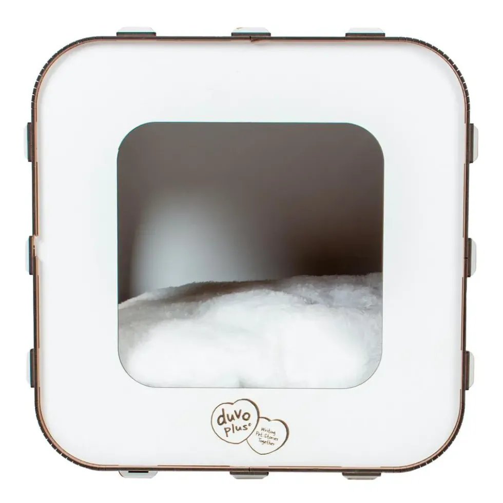 Maison pour chat coloris blanc Europet - 33,5 x 40 x 34 cm