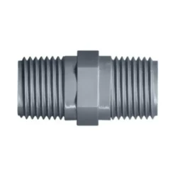 Mamelon PVC double filetage mâle 26 x 34 mm
