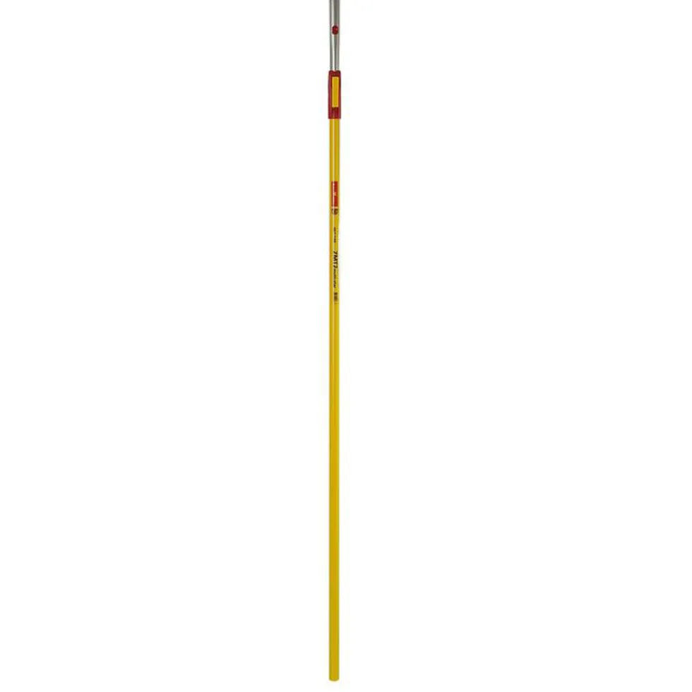 Manche télescopique réglable coloris jaune 220/400 cm