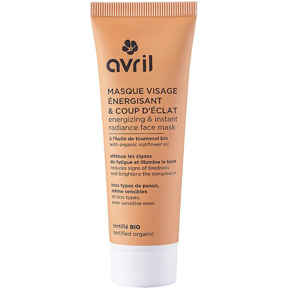 Masque visage énergisant & coup d'éclat Certifié Bio AVRIL - 50 ml