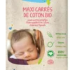 Maxi carrés de coton bio 100 % coton Tidoo - Jumbo pack de 80 cotons