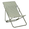 Maxi transat colorblock rayure moss Lafuma coloris vert en polyester - 62 x 83 x 91 cm