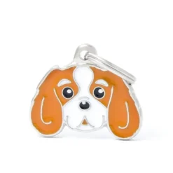 Médaille colors pour cavalier king charles marron