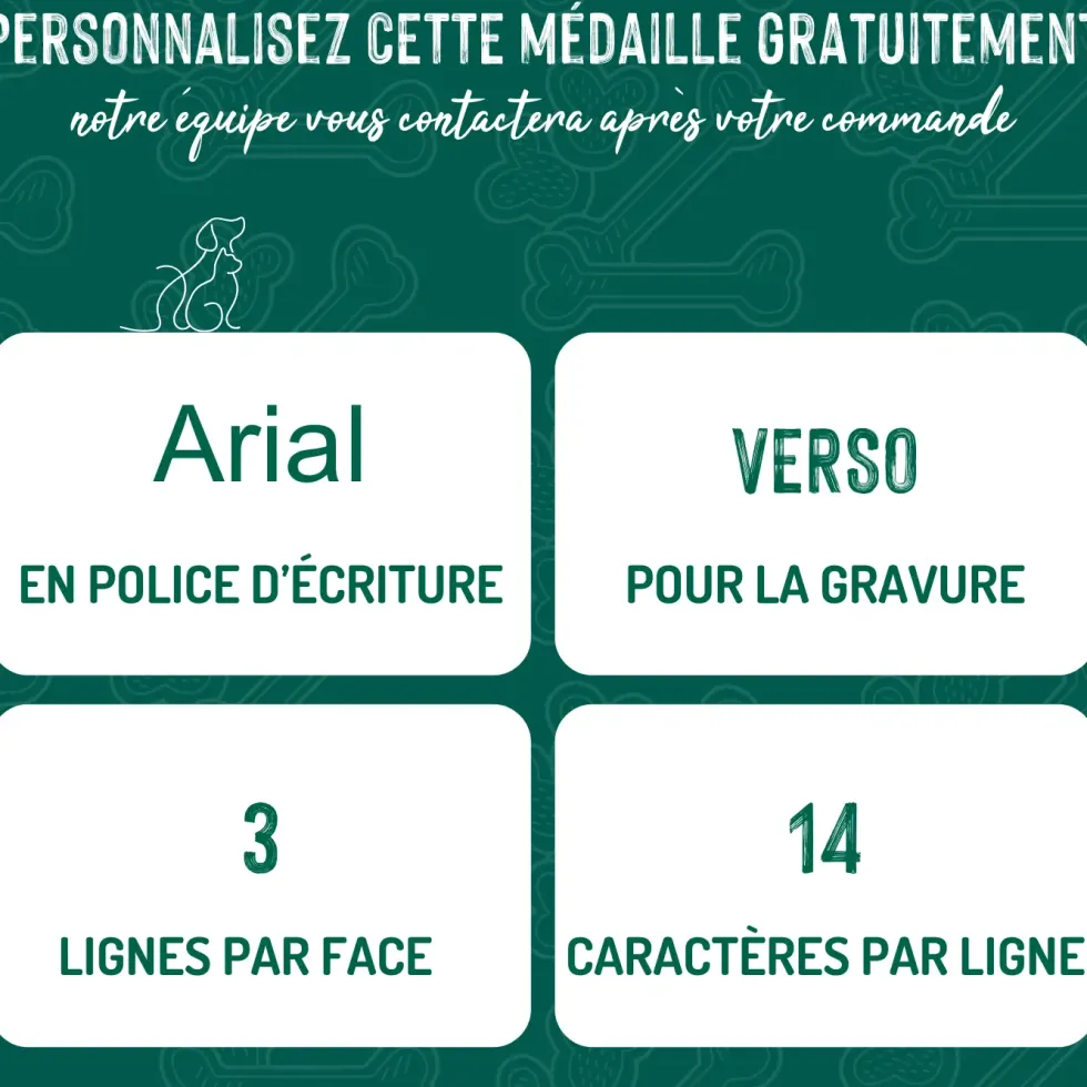 Médaille colors pour rottweiler adulte en métal