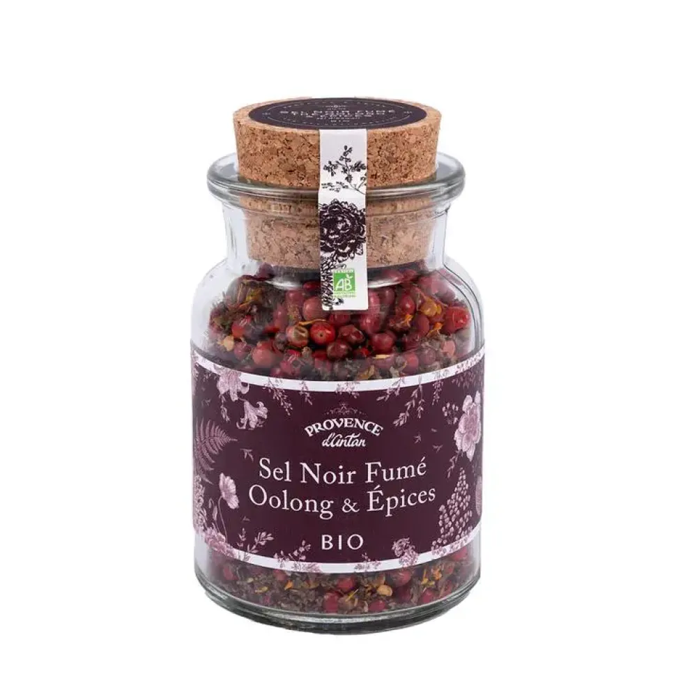 Melange sel noir d'hawai et Thé oolong bio Provence d’Antan - 60 g
