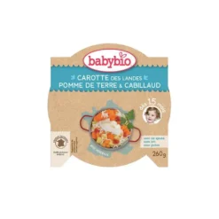 Menu du jour légumes bios et cabillaud sauvage Babybio 260 g