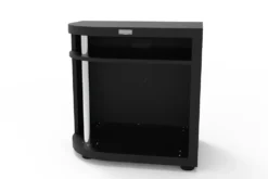 Meuble cuisson arrondi gauche noir Le Marquier - L 80 x P 55 x H 79 cm