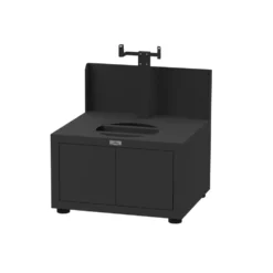 Meuble kamado noir Le Marquier - L 80 x P 70 x H 95 cm