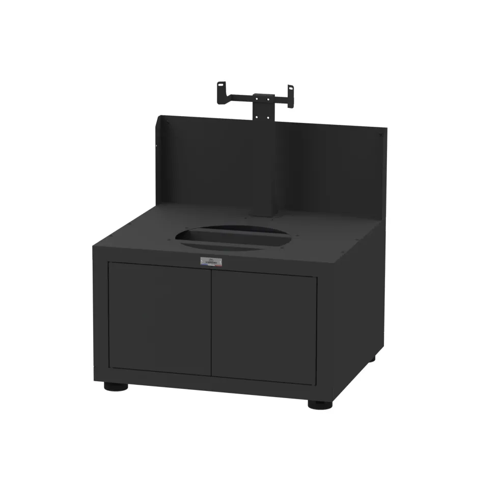 Meuble kamado noir Le Marquier - L 80 x P 70 x H 95 cm