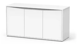 Meuble pour aquarium en bois coloris blanc 3 portes Aquatlantis Volga 450 - 80 x 52,5 x 152,5 cm