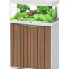 Meuble Prestige pour aquarium 80 coloris blanc en bois - 80 x 35 x 83 cm