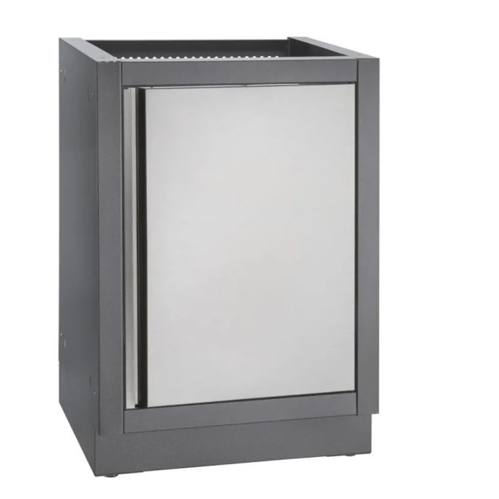 Meuble 1 tiroir pour plancha coloris gris Napoleon