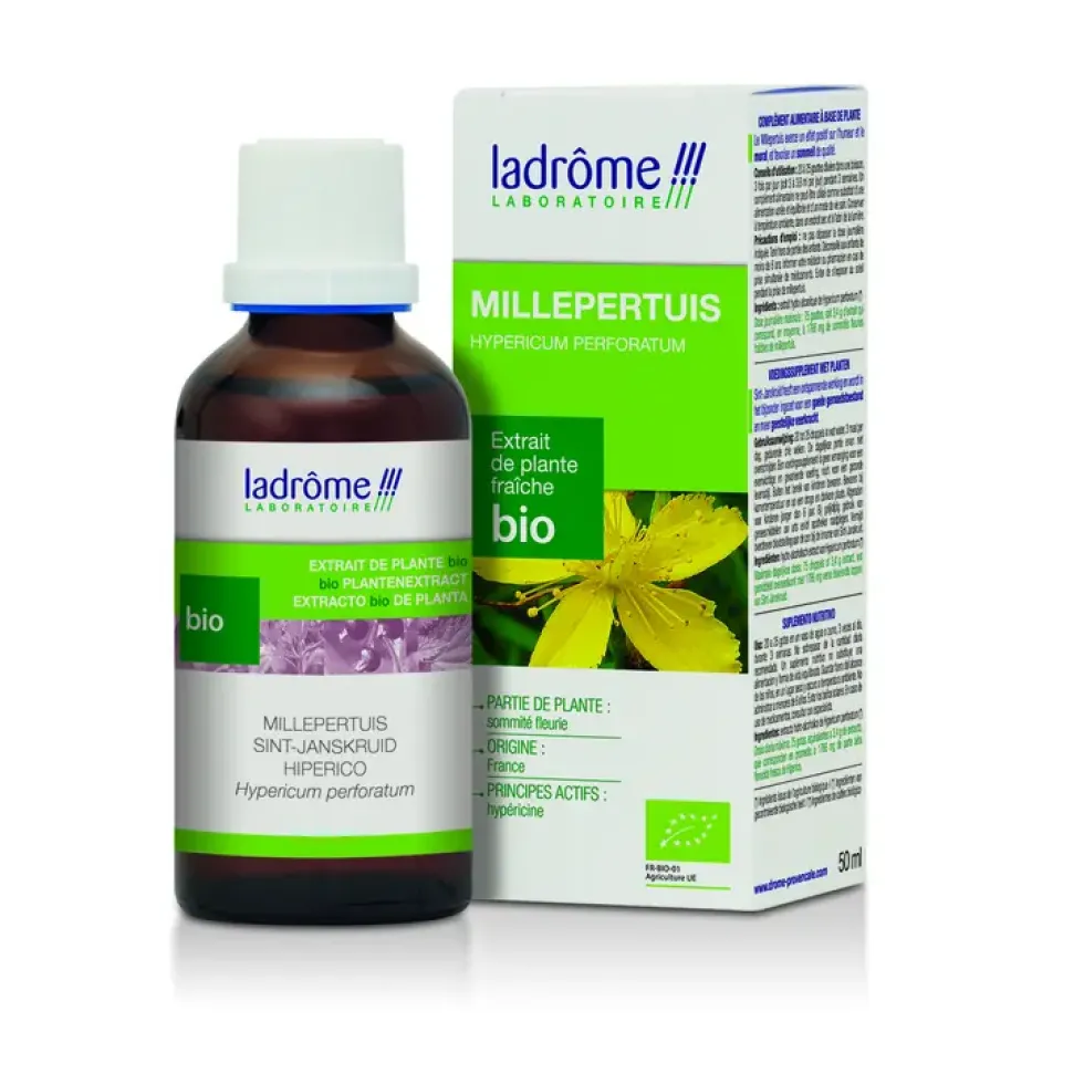 Millepertuis extrait de plantes fraîches bio Ladrôme - 50 ml