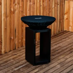 Mini housse de protection pour brasero coloris noir Oyat - Ø de 58 à 68 cm