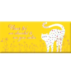 Mini tablette chocolat lait « Pour toi un chocolat » Art Grafik - 30 g