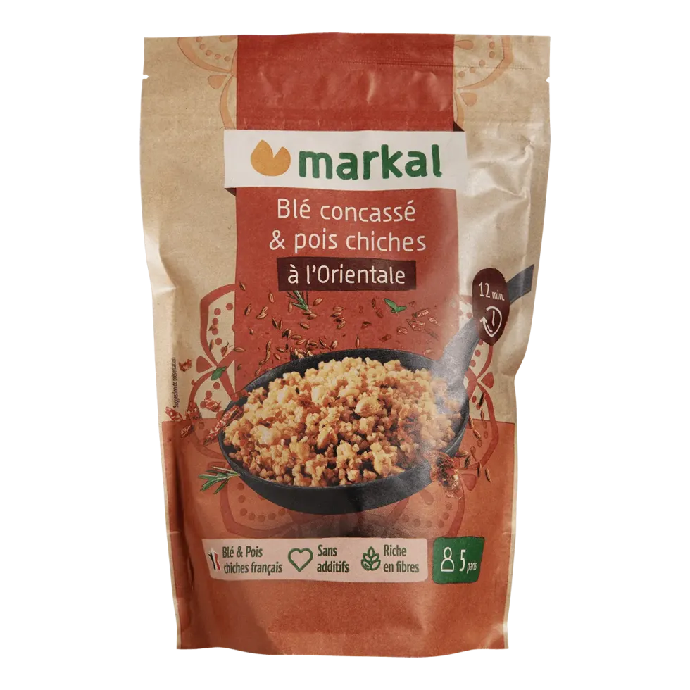 Mix à l’orientale blé concassé et pois chiches bio Markal - 350 g