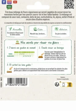 Mélange de fleurs Allées et Bordures Vilmorin - graines à semer