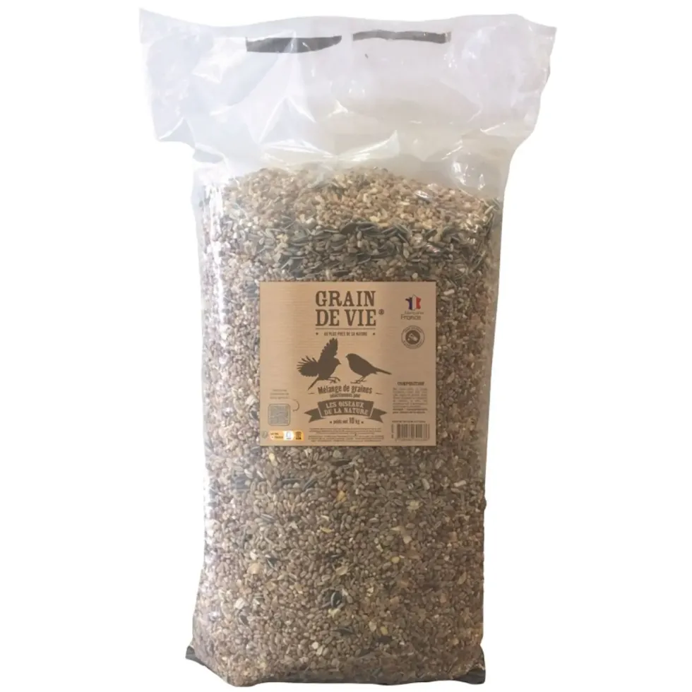 Mélange de graines pour oiseaux Grain de Vie - 10 kg