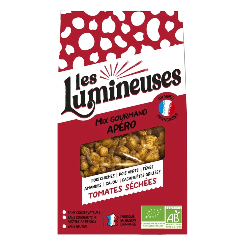 Mélange gourmand tomates séchées bio Les Lumineuses - 90 g