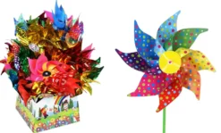 Moulin à vent multicolore - Ø 21 cm