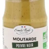 Moutarde au poivre vert bio en pot de 200 g
