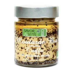 Moutarde truffe noire poivre noir Savor et Sens - 130 g