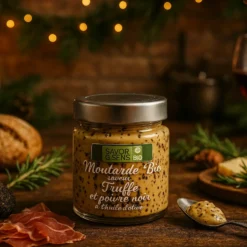 Moutarde truffe noire poivre noir Savor et Sens - 130 g