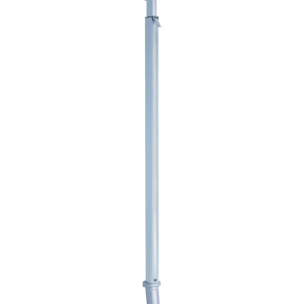 Mât pour voile d'ombrage téléscopique coloris gris en aluminium Gard&Rock - Ø 10 cm