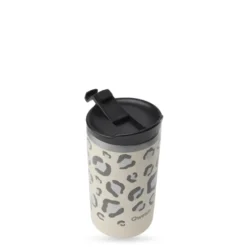 Mug de voyage isotherme travel mug Wild en inox coloris beige Qwetch - 350 ml