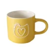 Mug en new bone coloré avec motif animal Frieda - Ø 9,3 x H 8,9 cm
