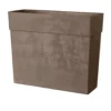 Muret haut en plastique injecté camel Deroma Like R - 78 x 29,5 x 65 cm