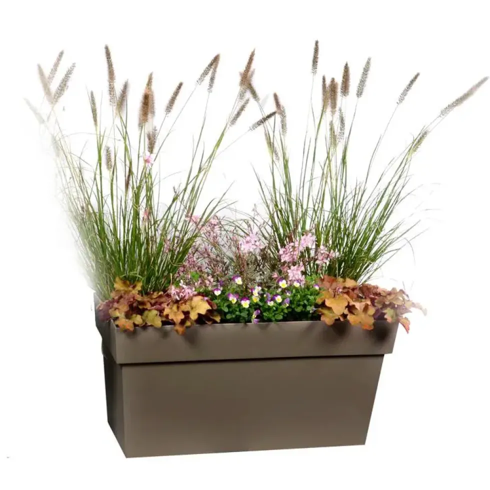 Muret Toscane à réserve d'eau 79 x 35 x 39 cm Taupe