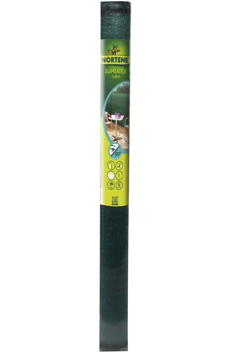 Natte brise-vue tissée coloris vert Nortène Supratex - 5 m x H 100 cm