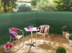 Natte brise-vue tissée coloris vert Nortène Supratex - 5 m x H 100 cm