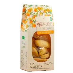 Navettes bio à la fleur d'oranger Biscuiterie de Provence - 210 g