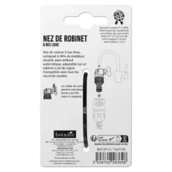 Net de robinet botanic® à bec lisse pour robinet à col de cygne avec embout automatique