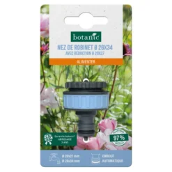 Nez de robinet botanic® Ø 26 x 34 mm avec réduction Ø 20 x 27 mm