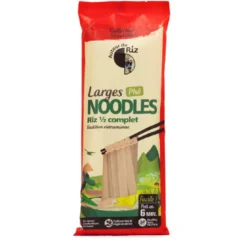 Noodles larges de riz ½ complet bio pour Phô - 170 g