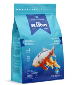 Nourriture annuelle pour poisson d'étang de minimum 25 cm de long Aquatic Science All Seasons - Taille L sac de 5 kg