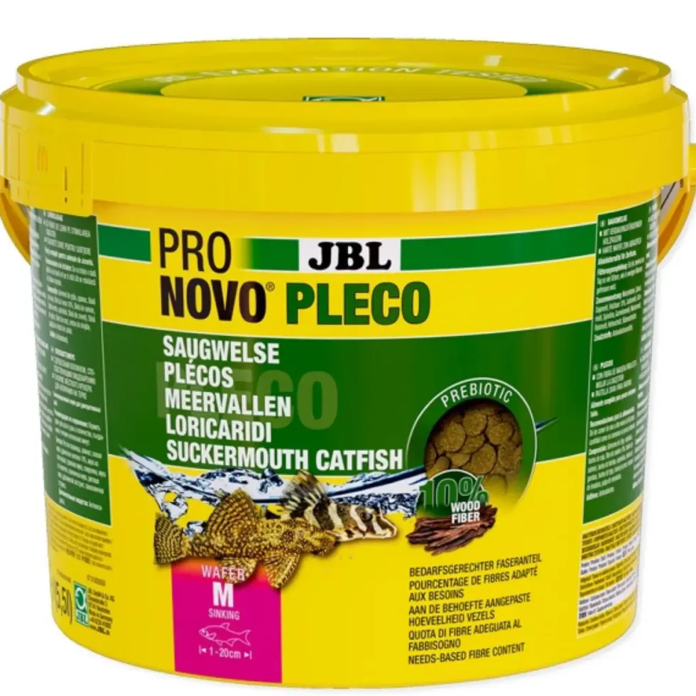 Nourriture pour poissons, galettes ProNovo pleco medium, JBL - 2,9 kg, 5,5 litres