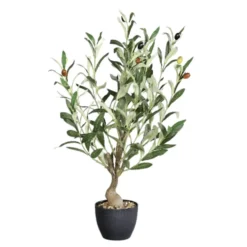 Olivier artificiel en pot - 60 cm