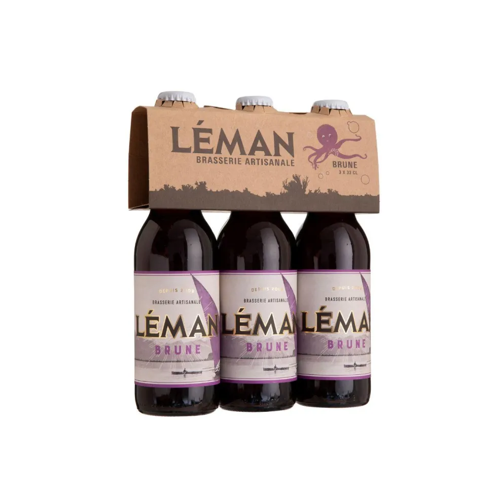 Pack bière brune bio Brasserie du Léman - 3 x 33 cl