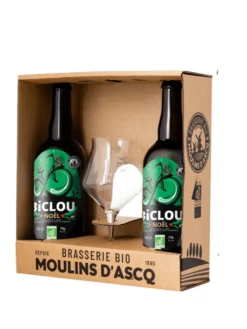 Pack 2 bières blondes Biclou Brebis Galeuse 75cl + 1 verre bio