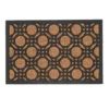 Paillasson en fibre de coco à motif cercles taille M - 60,7 x 40 cm