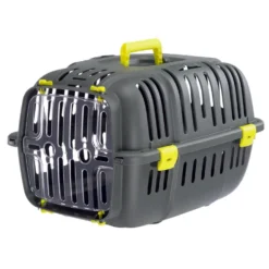 Panier de transport pour chat ou petit chien en plastique coloris gris Ferplast Jet 10 - 47 x 32 x 29 cm