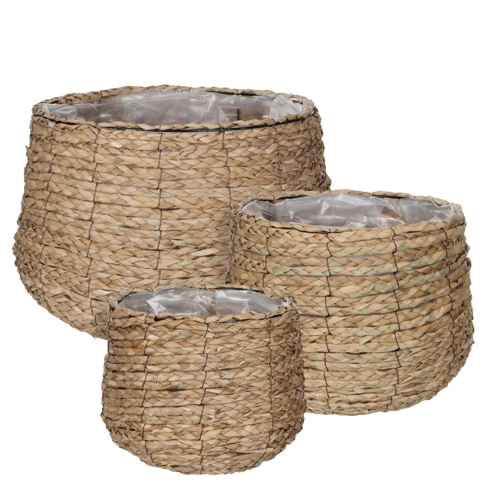 Panier rond coloris marron en osier Avalon Mica Decorations - 26 x Ø 30 cm