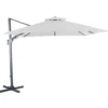 Parasol déporté carré coloris écru - 300 x 300 cm